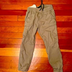 Mens all day jogger pant. Cargo pockets, one with zipper. Light and comfy.